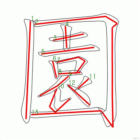 13畫的字|13筆畫的字